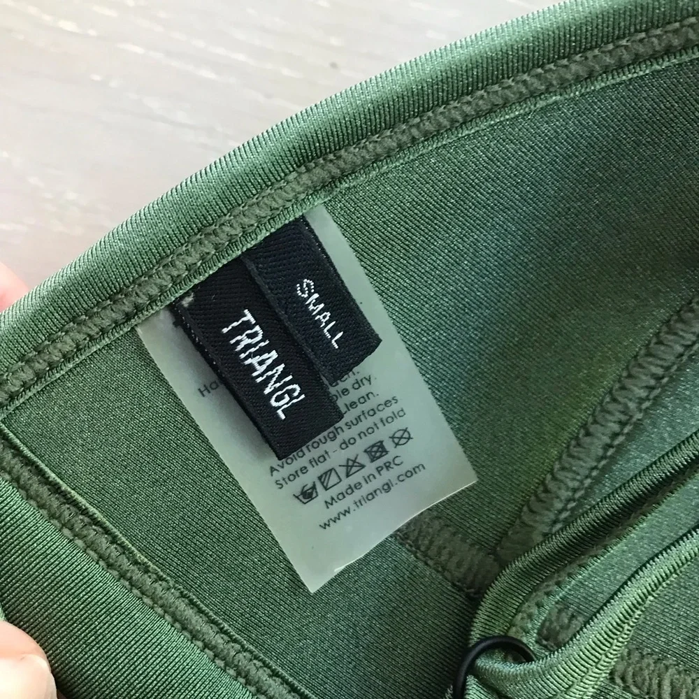 Triangl Green Bikini Top sz small S - Picture 3 of 3